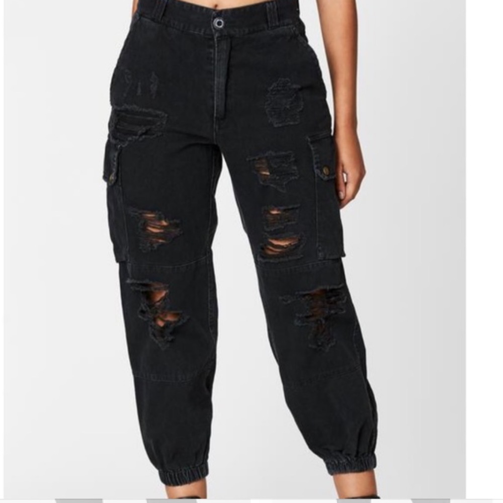 NWT carmar distressed cargo pants